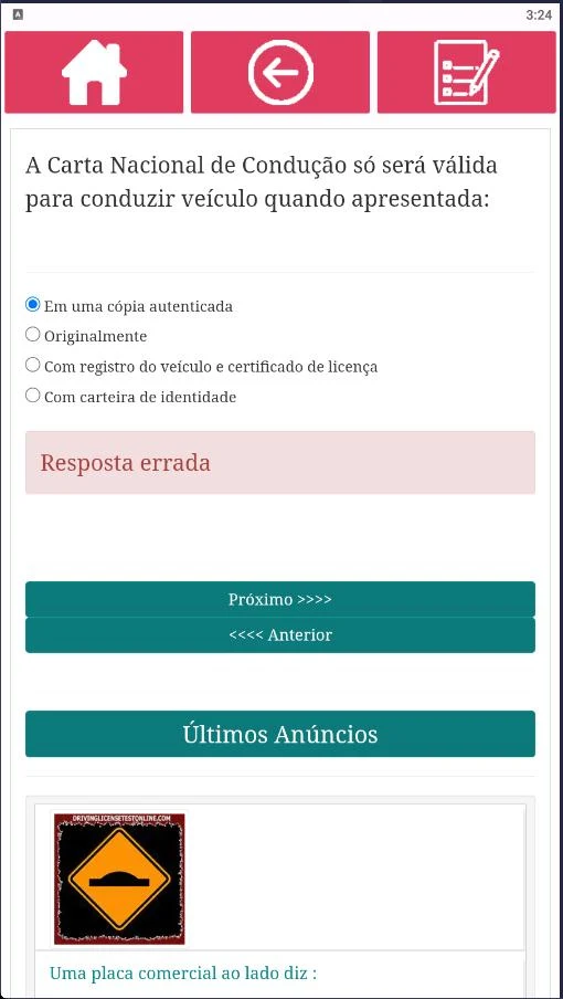 Teste De Habilitação No Brasil screenshot